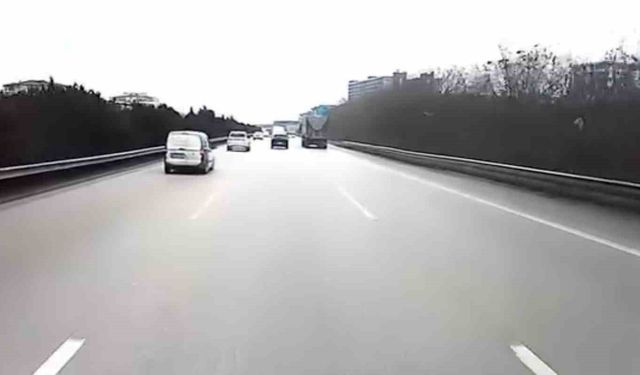 Bursa'da otoyolda facianın eşiğinden dönüldü