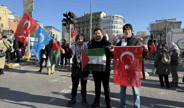 İstanbul'daki Filistin yürüyüşüne yaklaşık 520 bin kişi katıldı