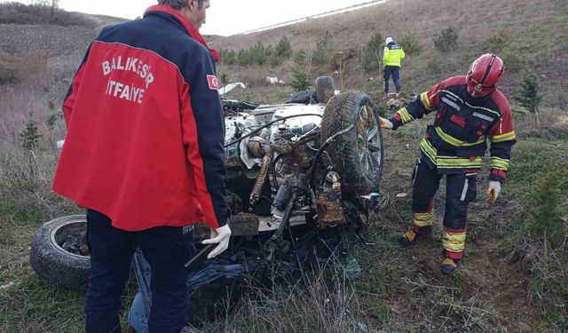 İzmir-İstanbul Otoyolu'nda kaza: 1 ölü 2 yaralı