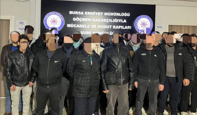 Kaçak yabancı uyruklu şahısların çalıştırıldığı iş yerine operasyon : 46 göçmen yakalandı