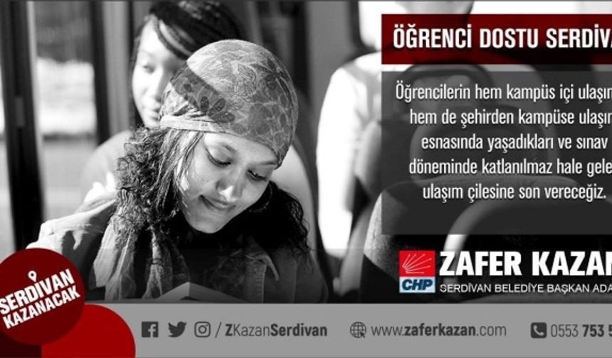 CHP Adayı Zafer Kazan'dan öğrencilere söz...
