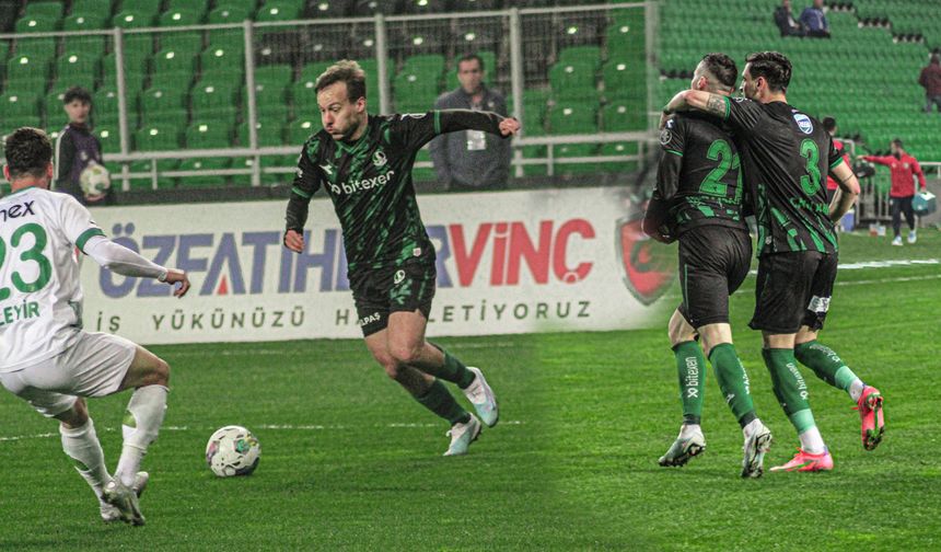 Sakaryaspor seyircisiz maçta kazandı: 2-1