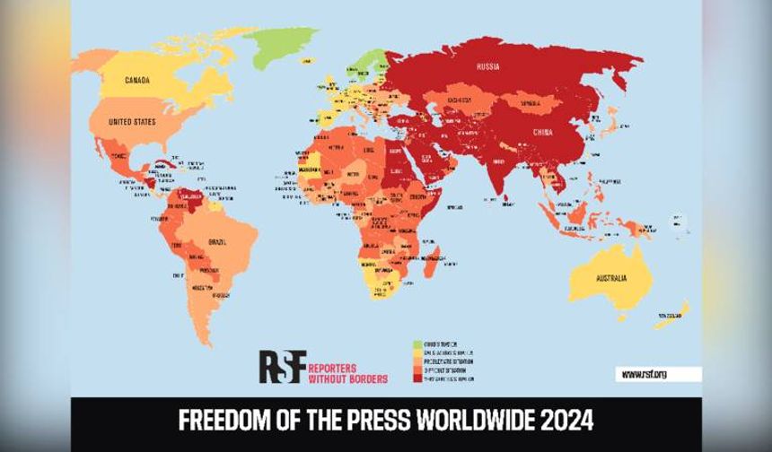 Türkiye, basın özgürlüğü sıralamasında 158. sırada