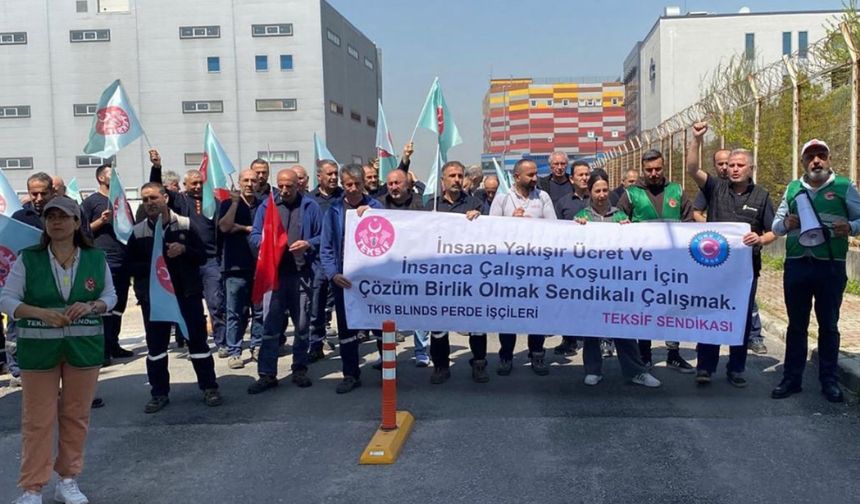 TKIS Blinds İşçileri 218 Gündür Direnişte