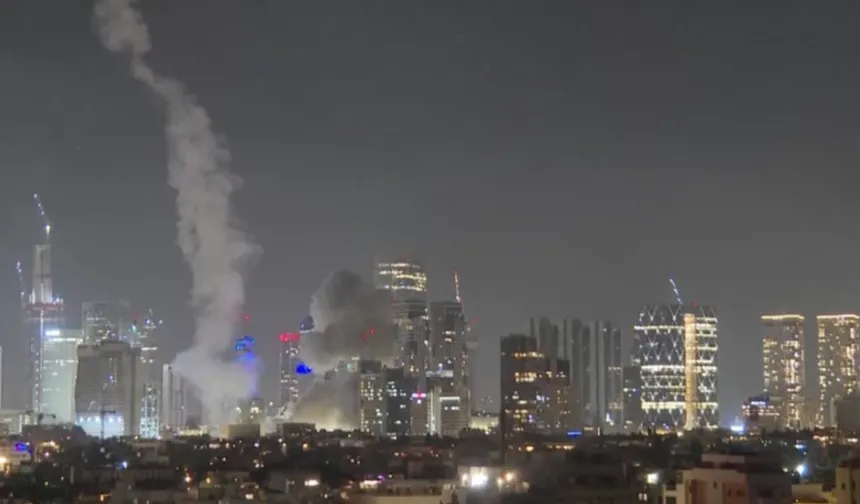 İran'dan İsrail'e misilleme, Tel Aviv'den dumanlar yükseliyor