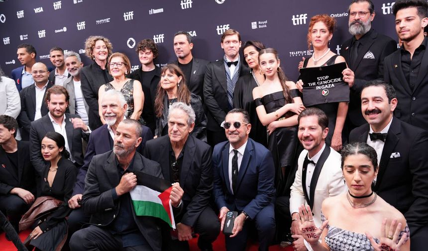 “Palestine 36" ekibinden Toronto film festivali’nde anlamlı protesto