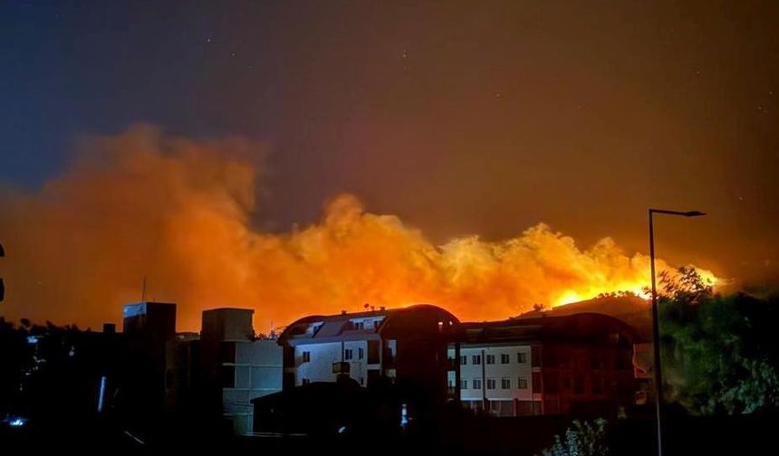 Alanya’da orman yangını: Alevler iki mahalleyi sardı