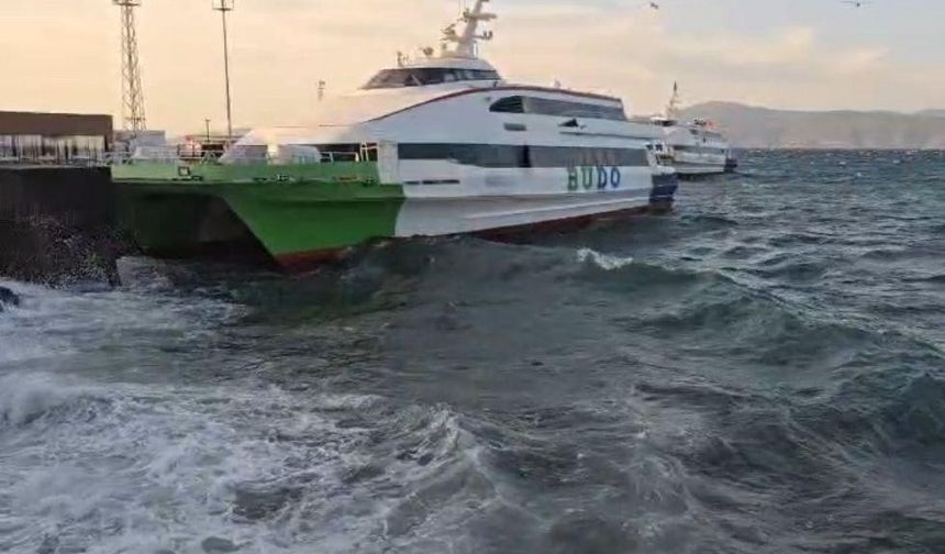 BUDO, olumsuz hava koşulları nedeniyle 6 seferini iptal etti