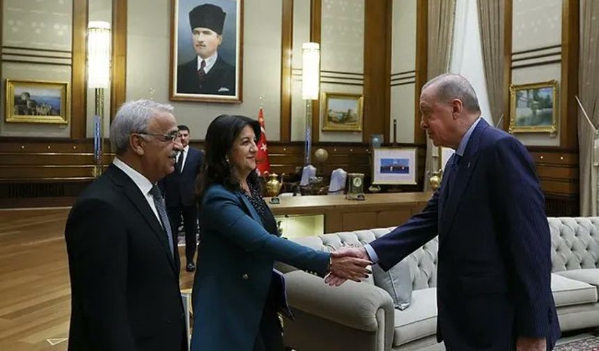 DEM Parti İmralı Heyeti Cumhurbaşkanı Erdoğan ile görüştü