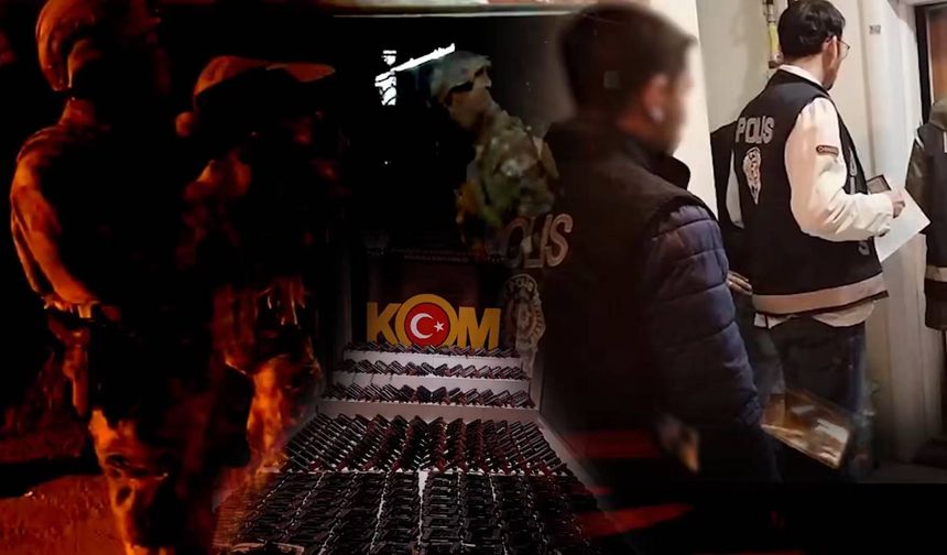 41 ilde kaçak silah operasyonu: 135 gözaltı