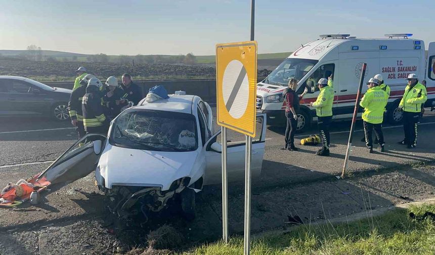 Tekirdağ'da feci kaza: 5 yaralı