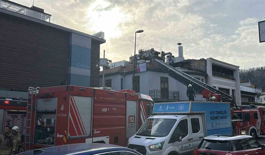 Beşiktaş'ta iş yerinde korkutan yangın: 1 itfaiyeci yaralandı