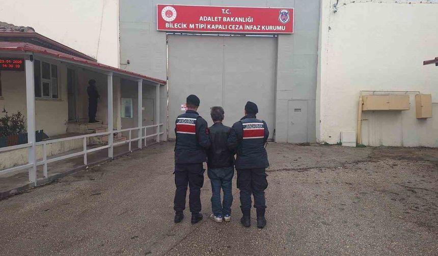 Bilecik'te 3 yıl 9 ay hapis cezası bulunan firari yakalandı