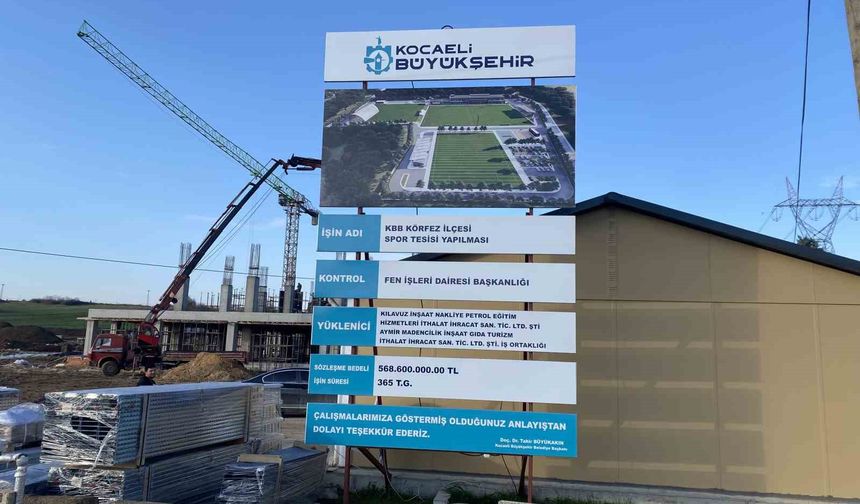 Kocaelispor'un modern spor üssü yükseliyor