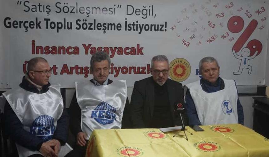 Eğitim emekçilerinden iş bırakma eylemi