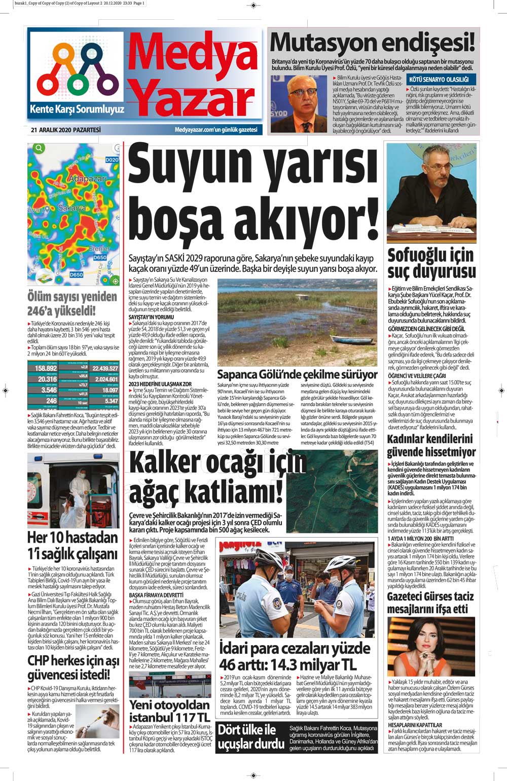 MedyaYazar - 21.12.2020 Manşeti