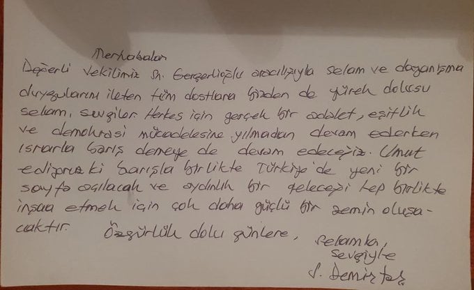 Demirtas Tan Mesaj Herkes Icin Gercek Bir Adalet Esitlik Ve Demokrasi Mucadelesine Yilmadan Devam Edecegiz