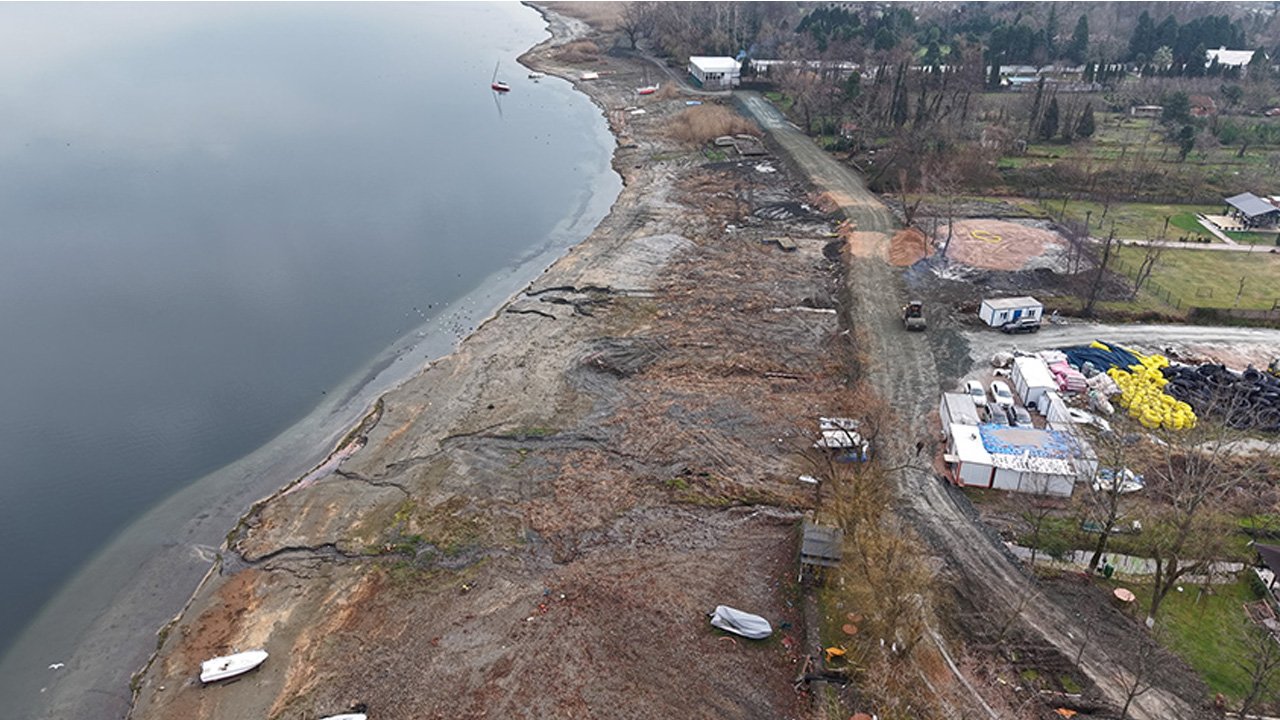 Sapanca Gölü'ndeki yıkımlarda ikinci dalga