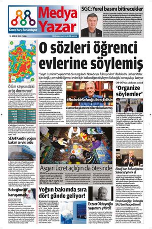 MedyaYazar - 18.12.2020 Manşeti