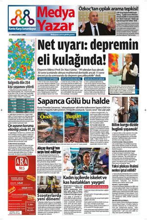 MedyaYazar - 25.12.2020 Manşeti